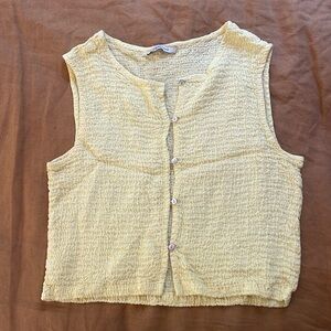 Paloma Wool Yellow Textured Tank Top